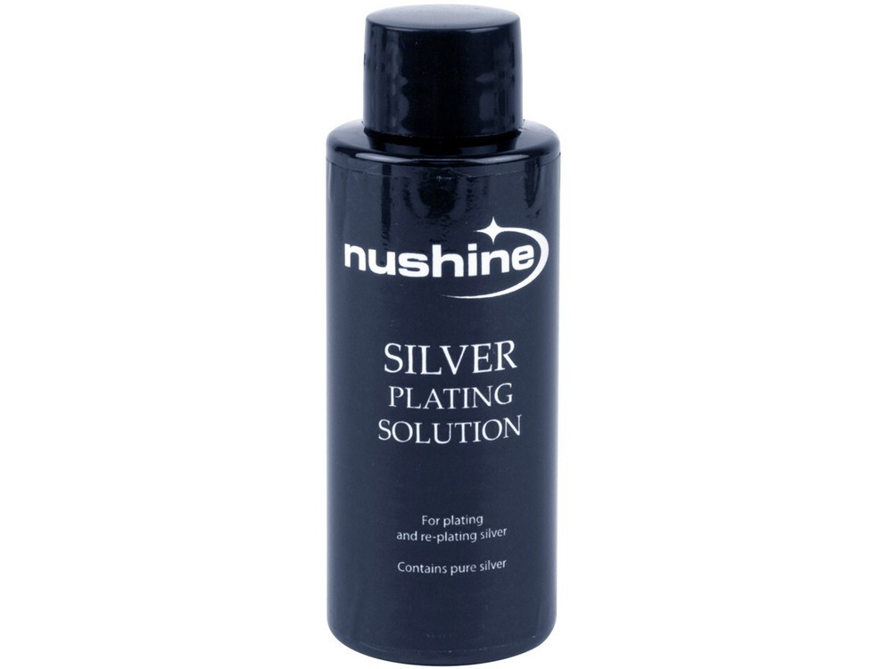 NUSHINE SILVER PLATING SOLUTION -PLATE METALS WITH REAL SILVER