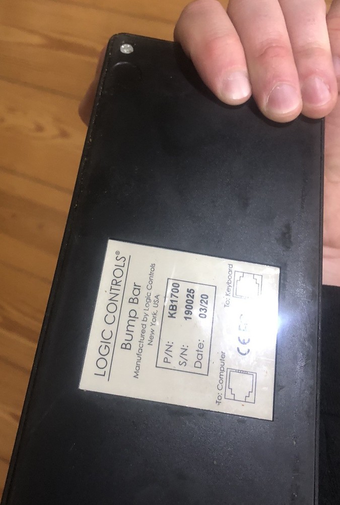 Logic Controls KB1700 17 Key Programmable Keypad - Bump Bar - Black