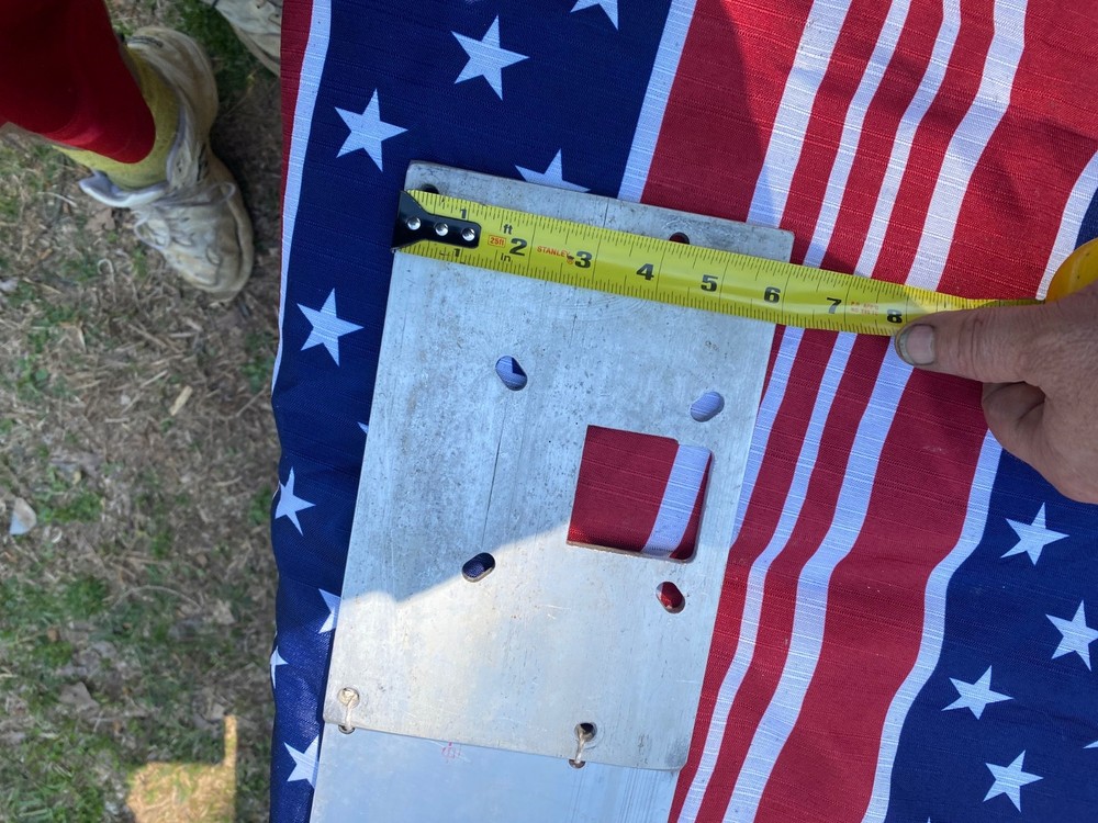 Antenna tower rotor Hazer plates custom bracket