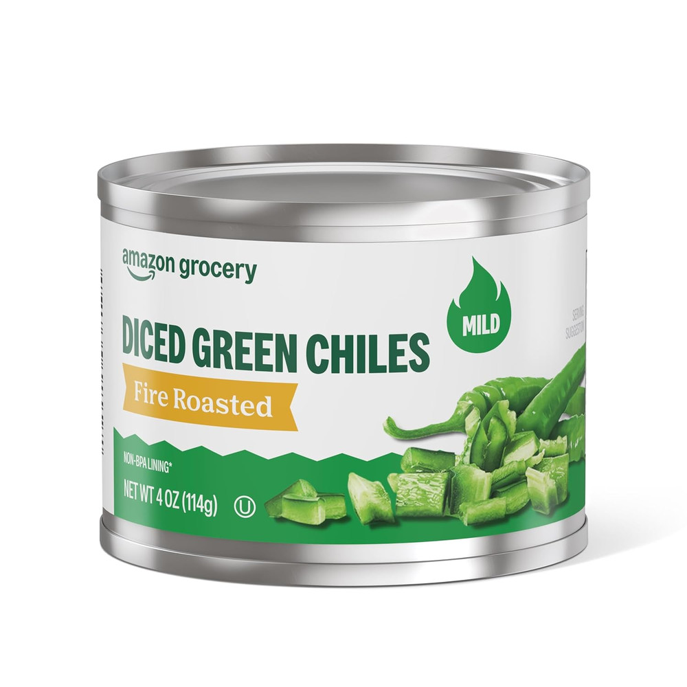 , Fire Roasted Diced Green Chiles, Mild, 4 Oz