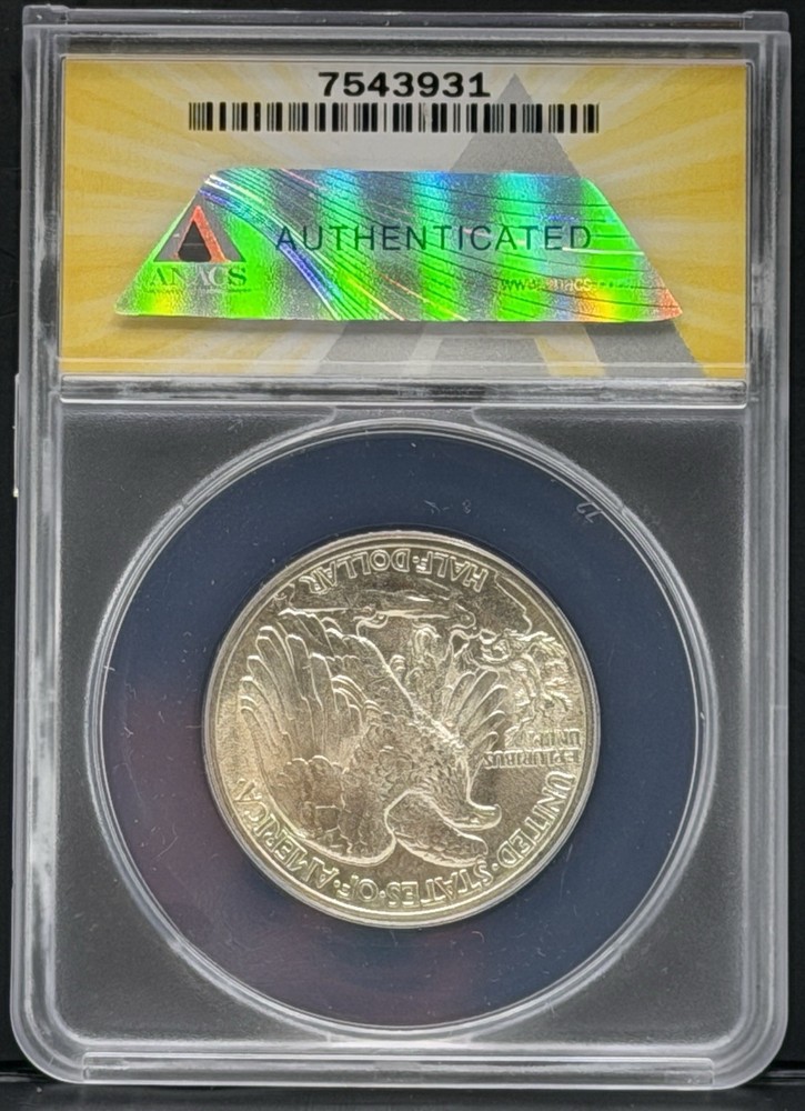1941 Walking Liberty Half Dollar ANACS MS62