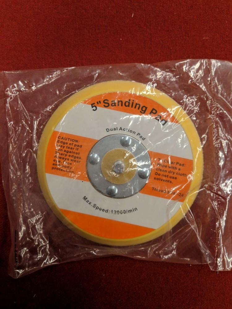 5" DA sander PSA canvas backing pads 3-Pack -MAKES IT EASY TO CHANGE DISCS-
