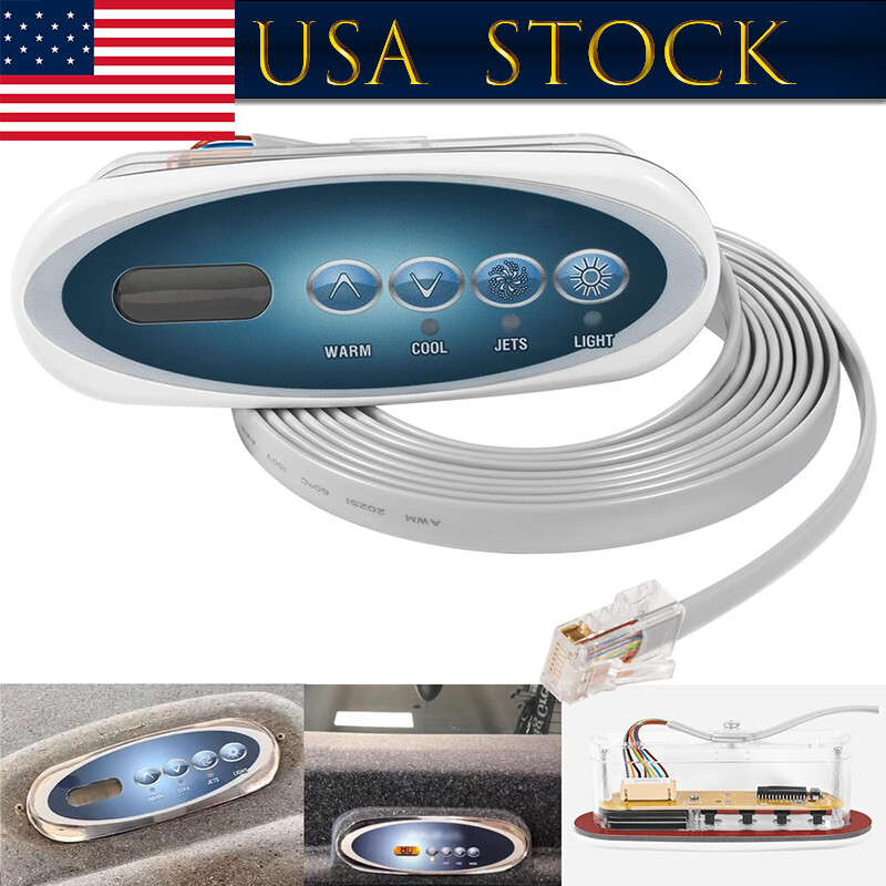 53238 4 Button Topside Control Panel for Mini Oval Heat Jacket 7' Cord