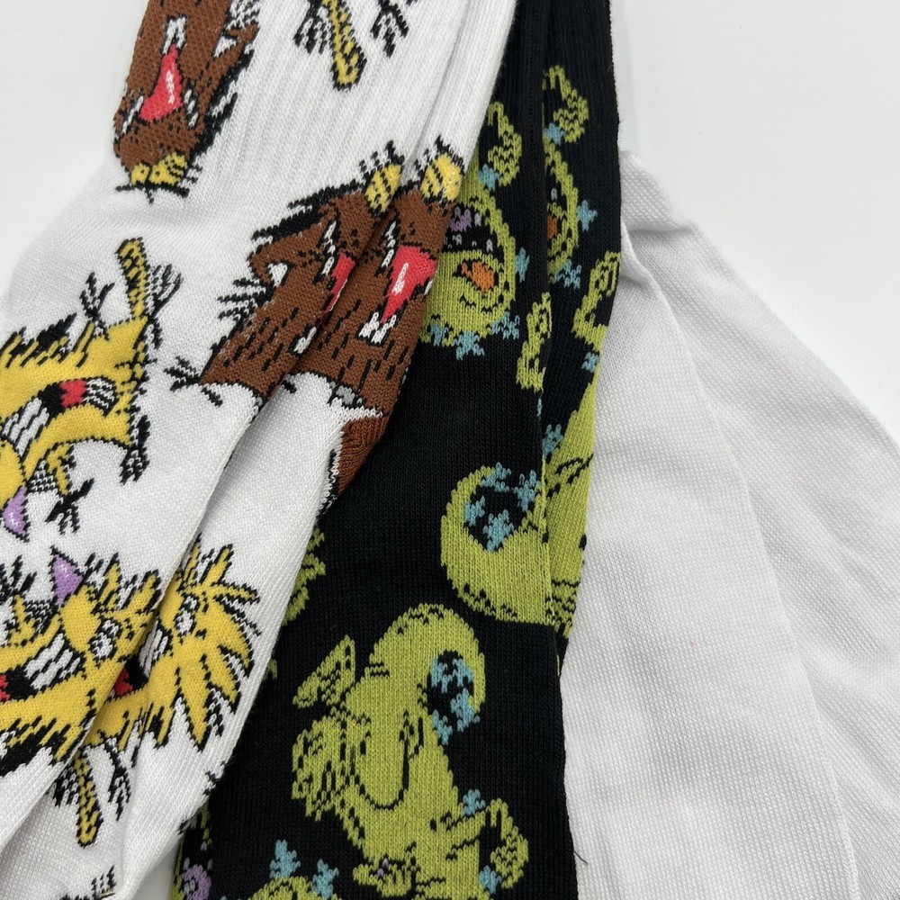 Nickelodeon Crew Socks 3 Pair One Size Fits Most