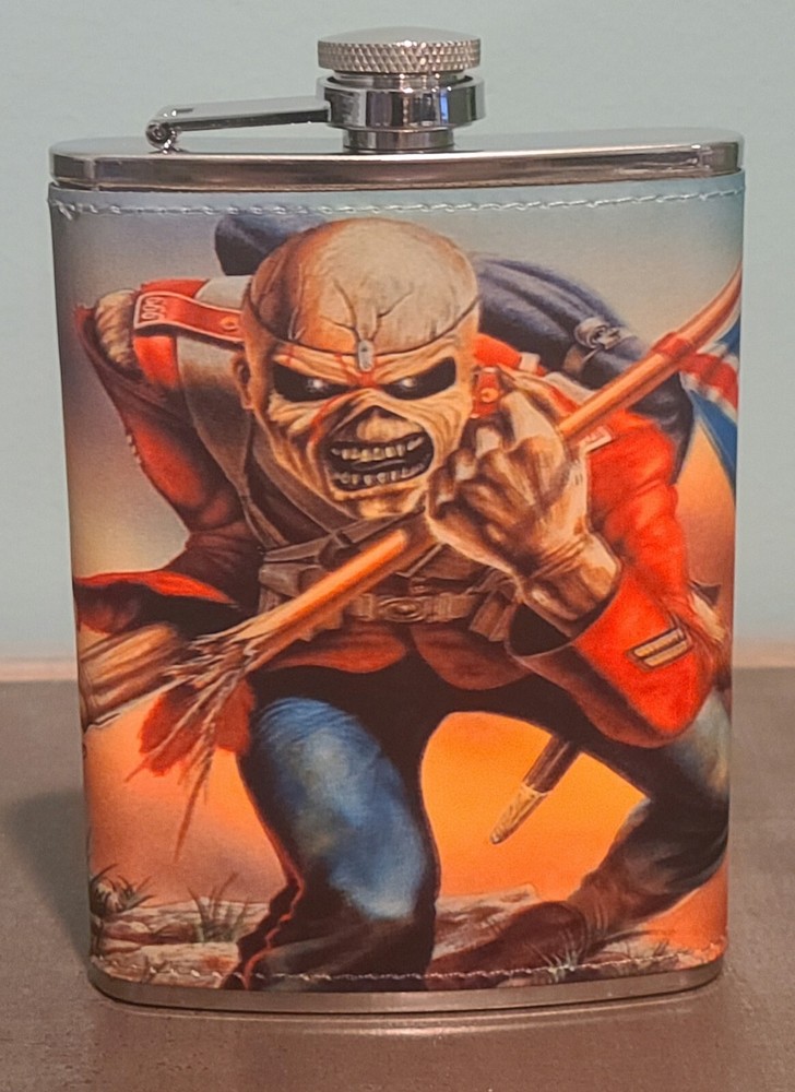 Ghost: Skeleta 8 oz flask custom made NEW