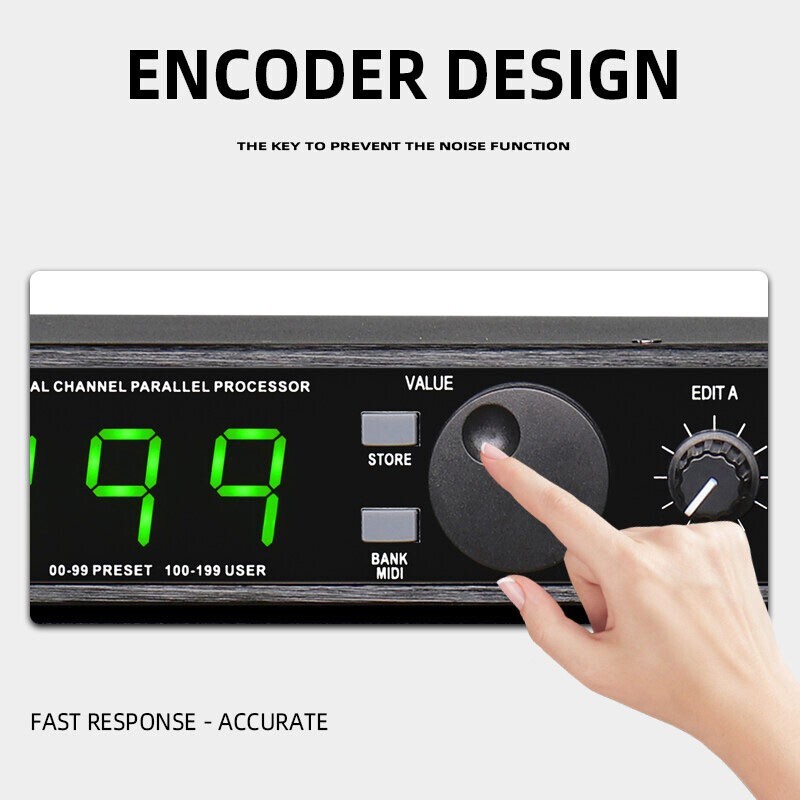 MIC4II Audio Effector Stage Performance 2CH Parallel DSP199 Processor