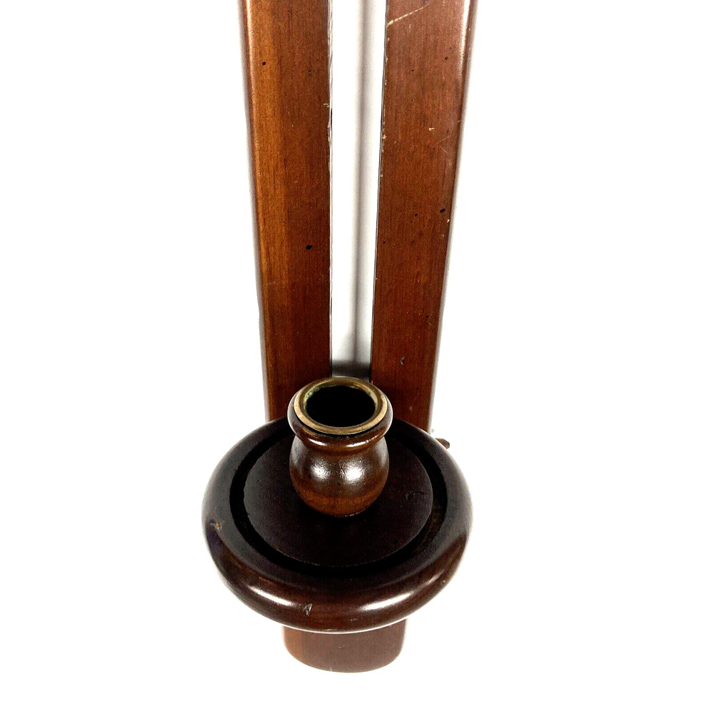Adjustable Hand Crafted Wood Wall Sconce Candle Holder