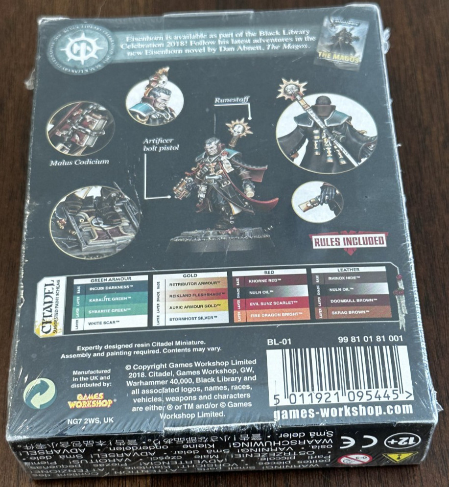 Warhammer 40K - Eisonhorn Black Library Celebration 2018 Games Workshop NIB