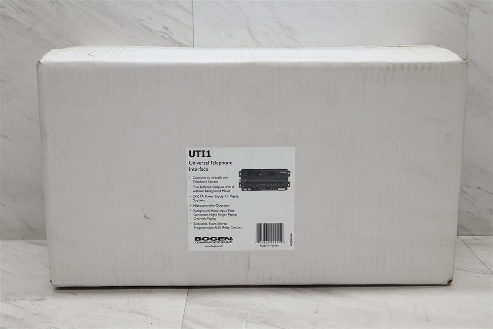 NEW Bogen Communications UTI1 Universal Telephone Paging Zone Systems Interface