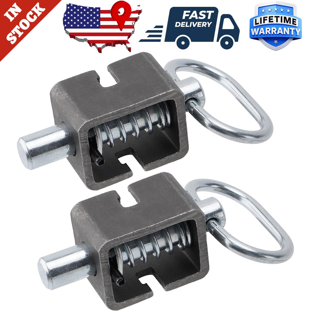 2 pcs Heavy Duty Spring Pin Latch Lock Assembly, Metal Spring Loaded Latch Pin