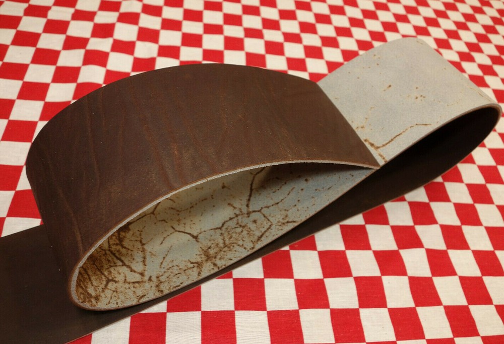 HORWEEN CHROMEPACK DARK BROWN LEATHER STRAPS, SELECT YOUR SIZE. LIGHTER BACKSIDE