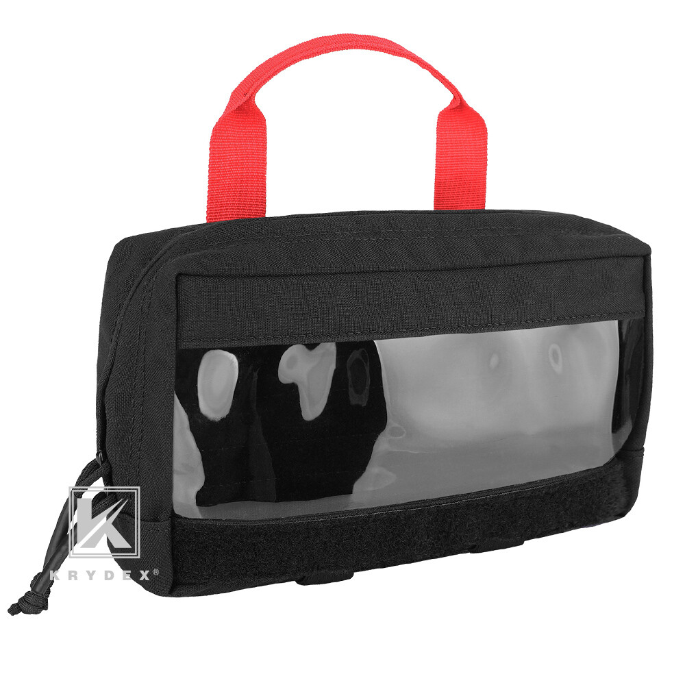 KRYDEX Clear Top Insert Pouch Organizer Hook Back Packing Cube for Backpack
