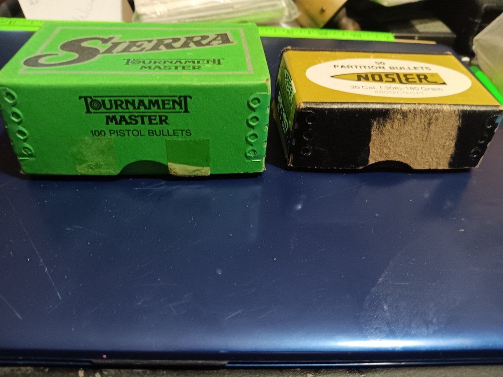 2 EMPTY Bullet BOXES Sierra And Nosler (26-214)
