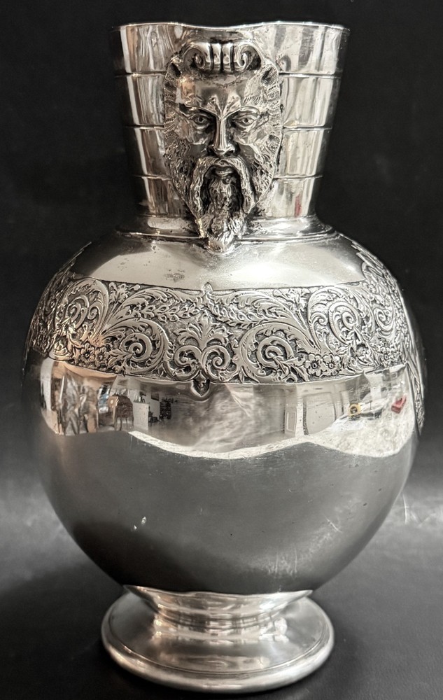 Original c1900 Martin Hall & Co MH & Co. Sheffield Silverplated Pitcher