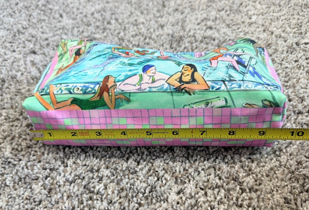Estee Lauder Multicolor "Swimmers in the Pool" Makeup Bag