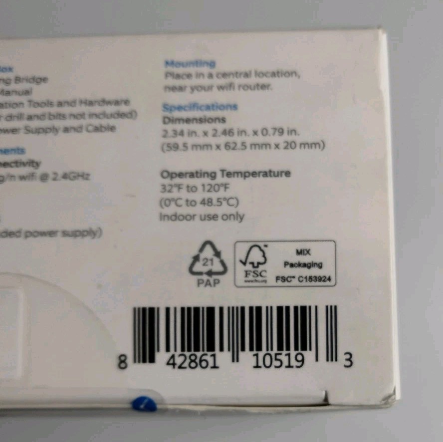 Ring 5B01S8-WEN0 Smart Lighting Bridge - White