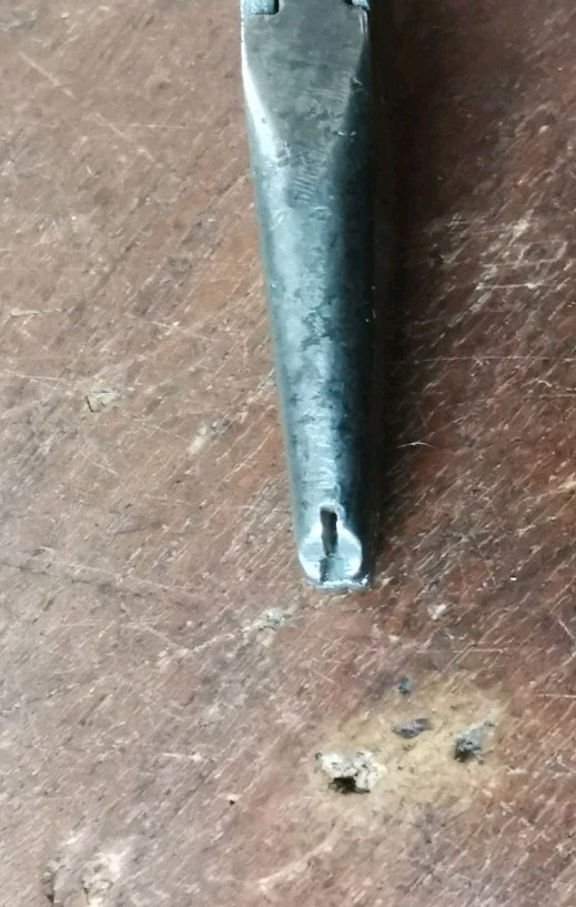 Vintage modified pliers, 5 1/8" long.