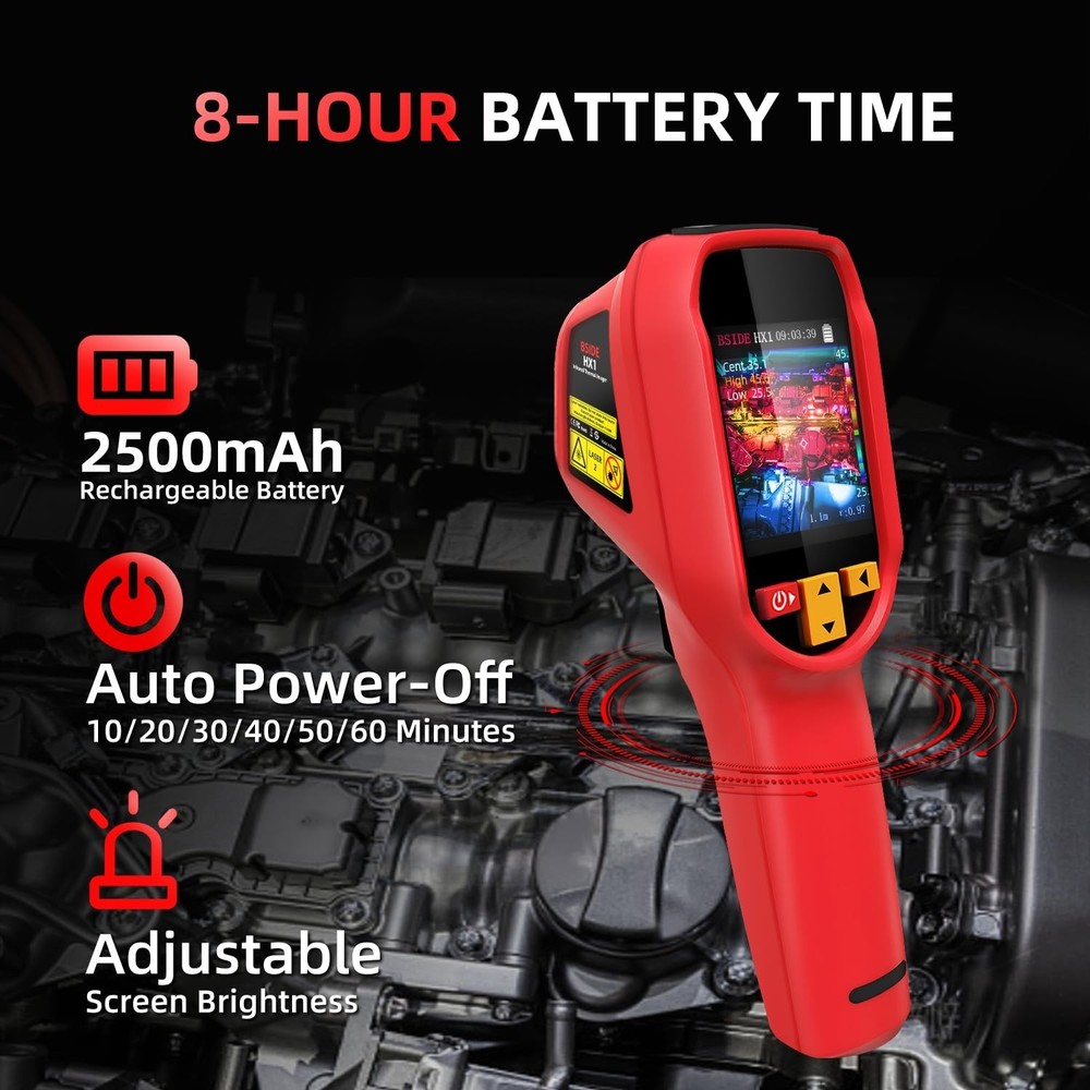 Rechargeable Handheld Thermal Imaging Camera with Laser Pointer & 15 Color Modes
