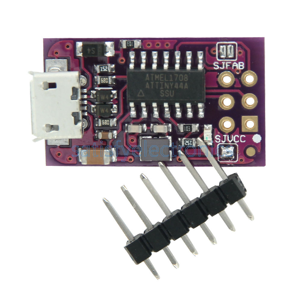 5V Micro USB Tiny AVR ISP ATtiny44 USBTinyISP Programmer For Arduino Bootloader
