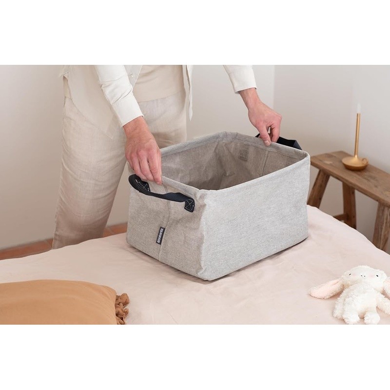 Collapsible Laundry Basket Foldable Hamper Water Resistant Storage Soft Handles
