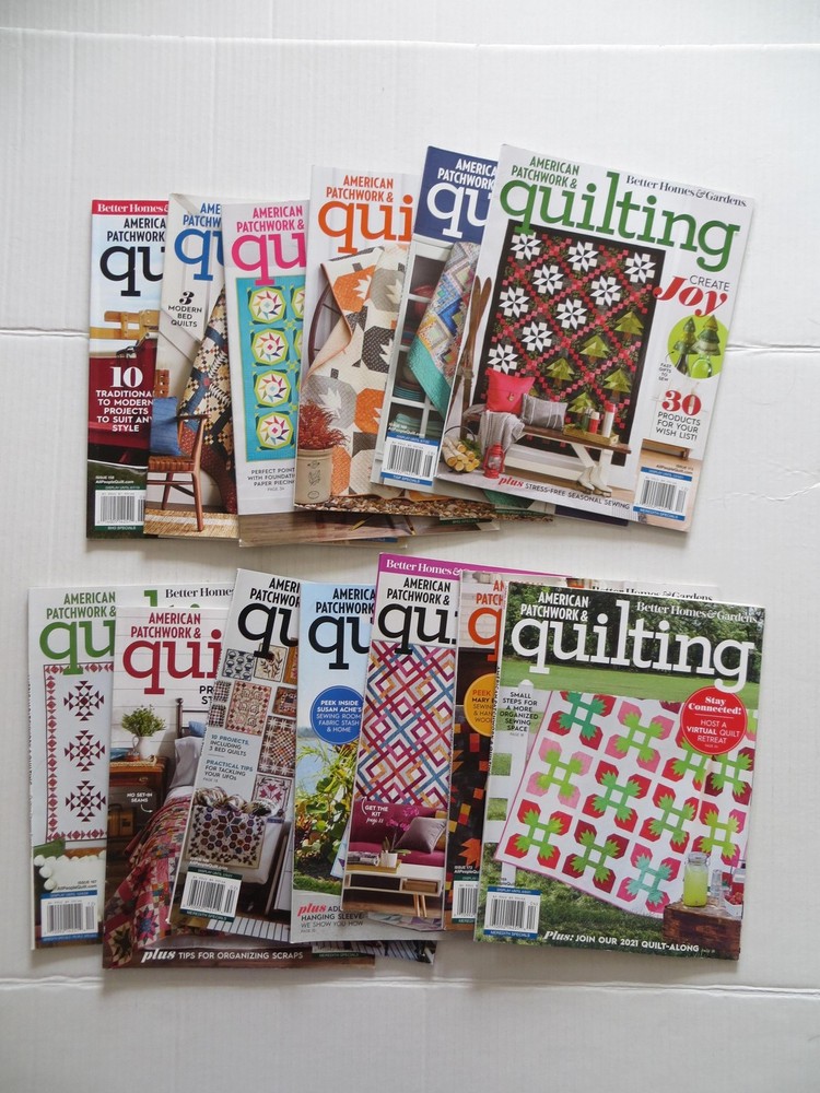 American Patchwork Quilting Magazine Lot Modern Traditional Easy Patterns Bundle