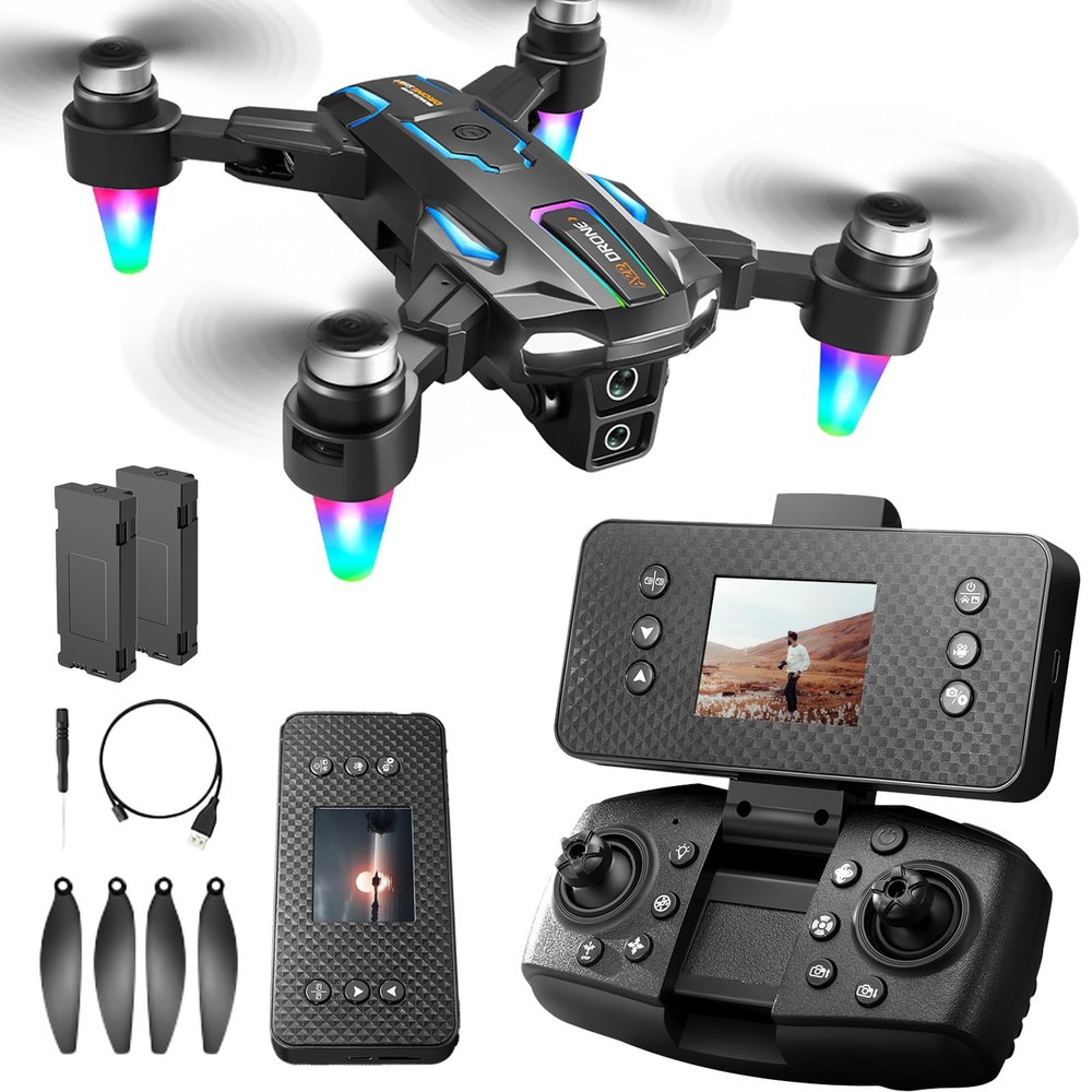 elecci A22 Drone with Screen Controller SD card, 2 2 batteries