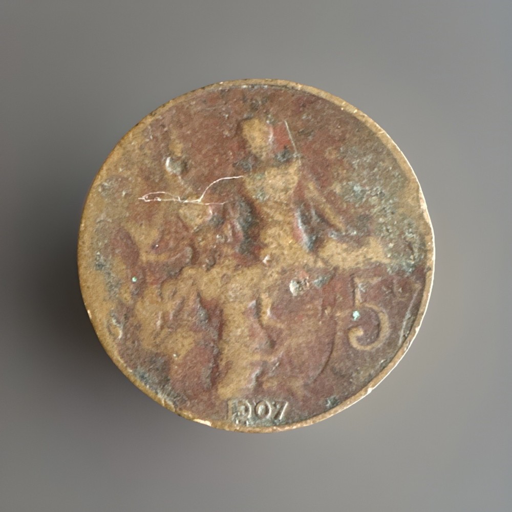 France (Third Republic) 1907 - 5 Centimes Coin