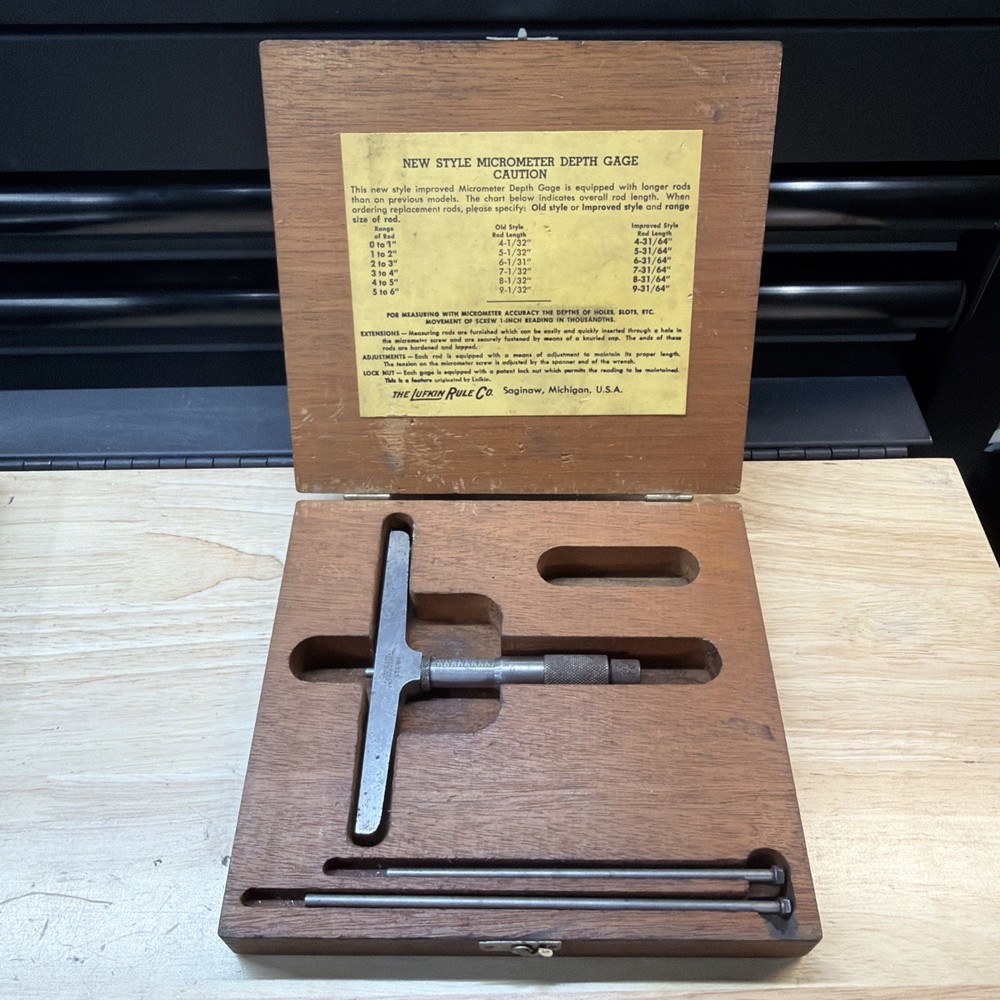 LUFKIN TOOL DEPTH MICROMETER NO 515