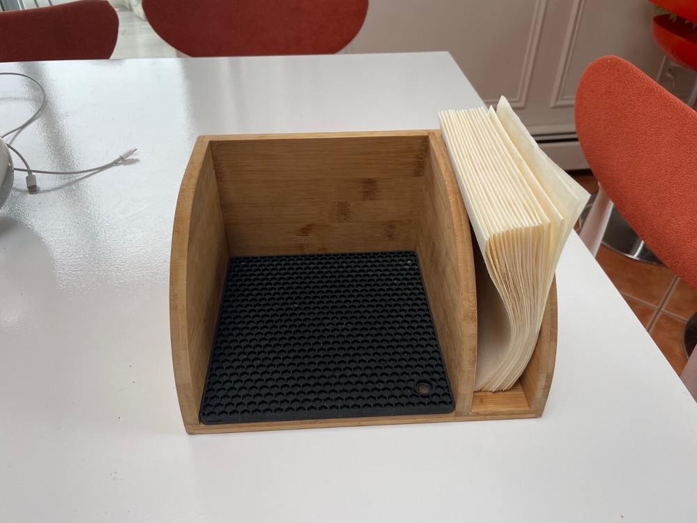 HEXNUB Bamboo Caddy for Pour Over Coffee Maker