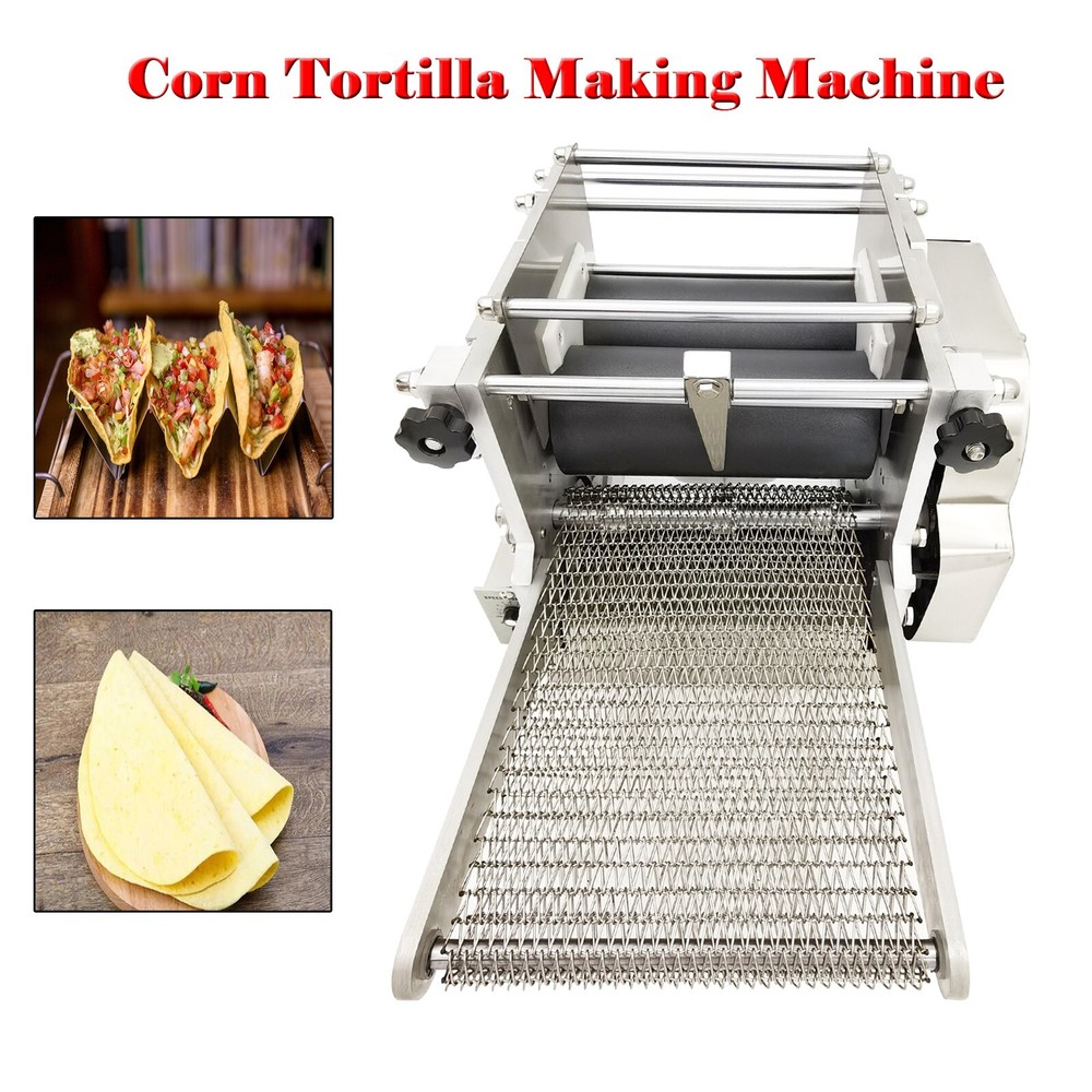 4.72" Electric Corn Tortilla Making Machine Press Roller Forming Machine