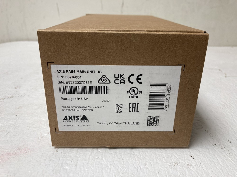 New Axis Communications FA54 Main Unit 0878-004 Camera Sensor
