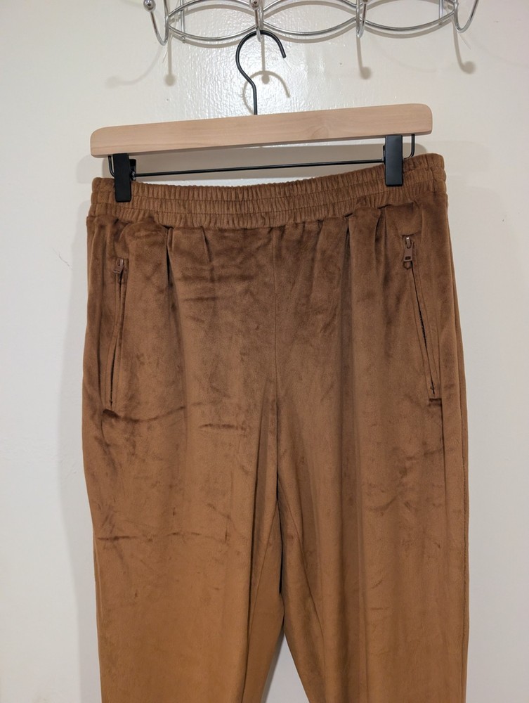 SKIMS Velour Joggers in Copper, Size Medium
