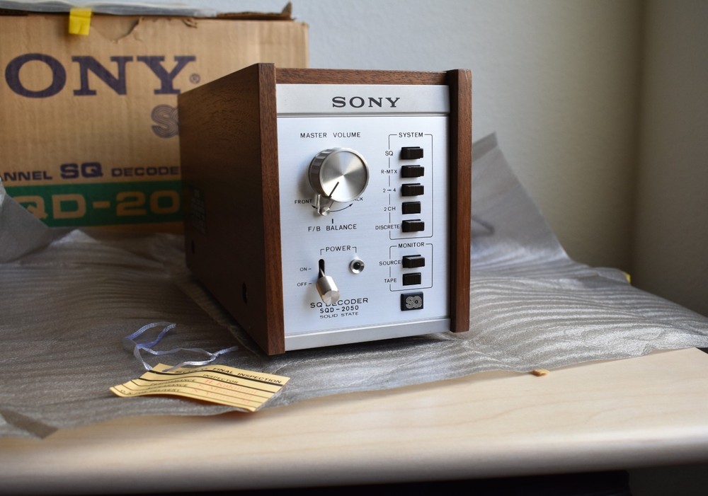 Vintage Sony SQD-2050 4 Channel SQ Decoder - New open box - With all documents