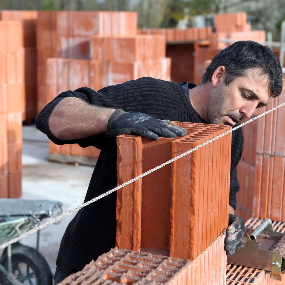 6 Roll Mason String Line #18, 500 ft Nylon Braided Construction String Line, ...