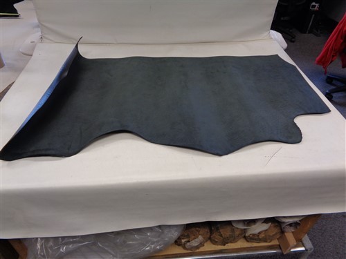 LEATHER HIDE BLACK TEXTURED 53 3/4" X 29"