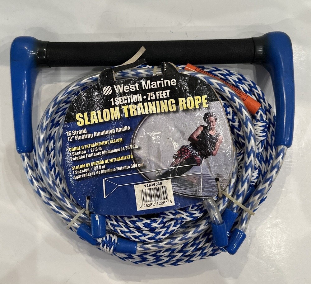 WEST MARINE Slalom Training Rope 1 Section 75 Ft. NEW