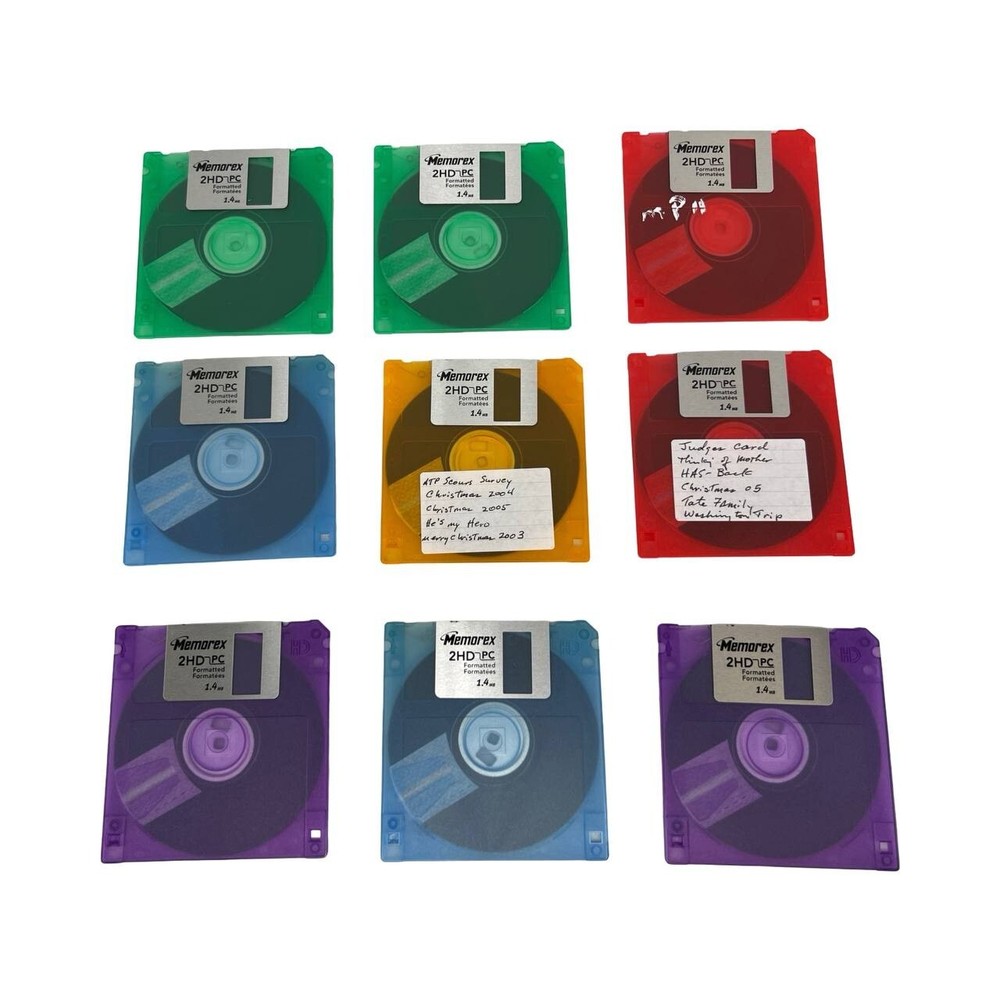 Memorex PC Formatted 3.5" Computer Diskettes 1.4 MB HD - 10 Disks