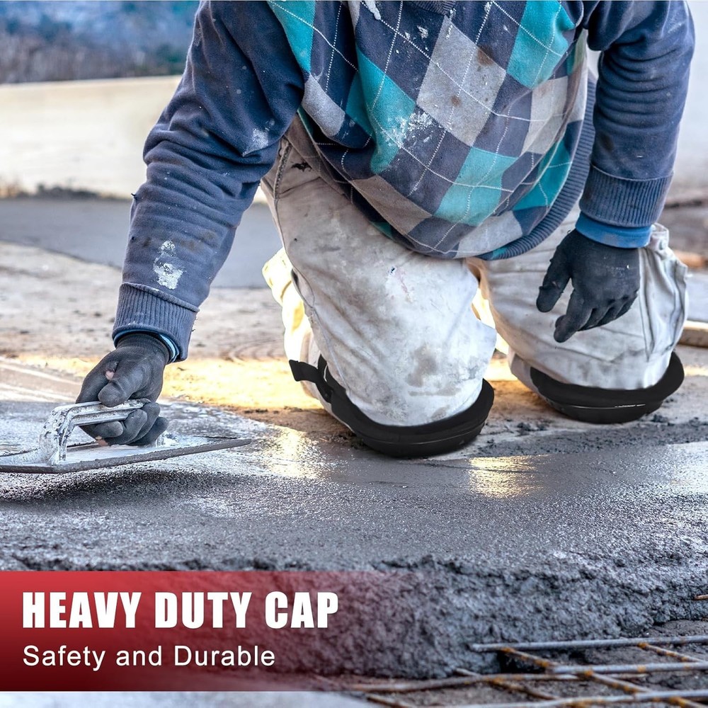 Professional Knee Pads for Work Construction with Heavy Duty Cap Foam Padding...