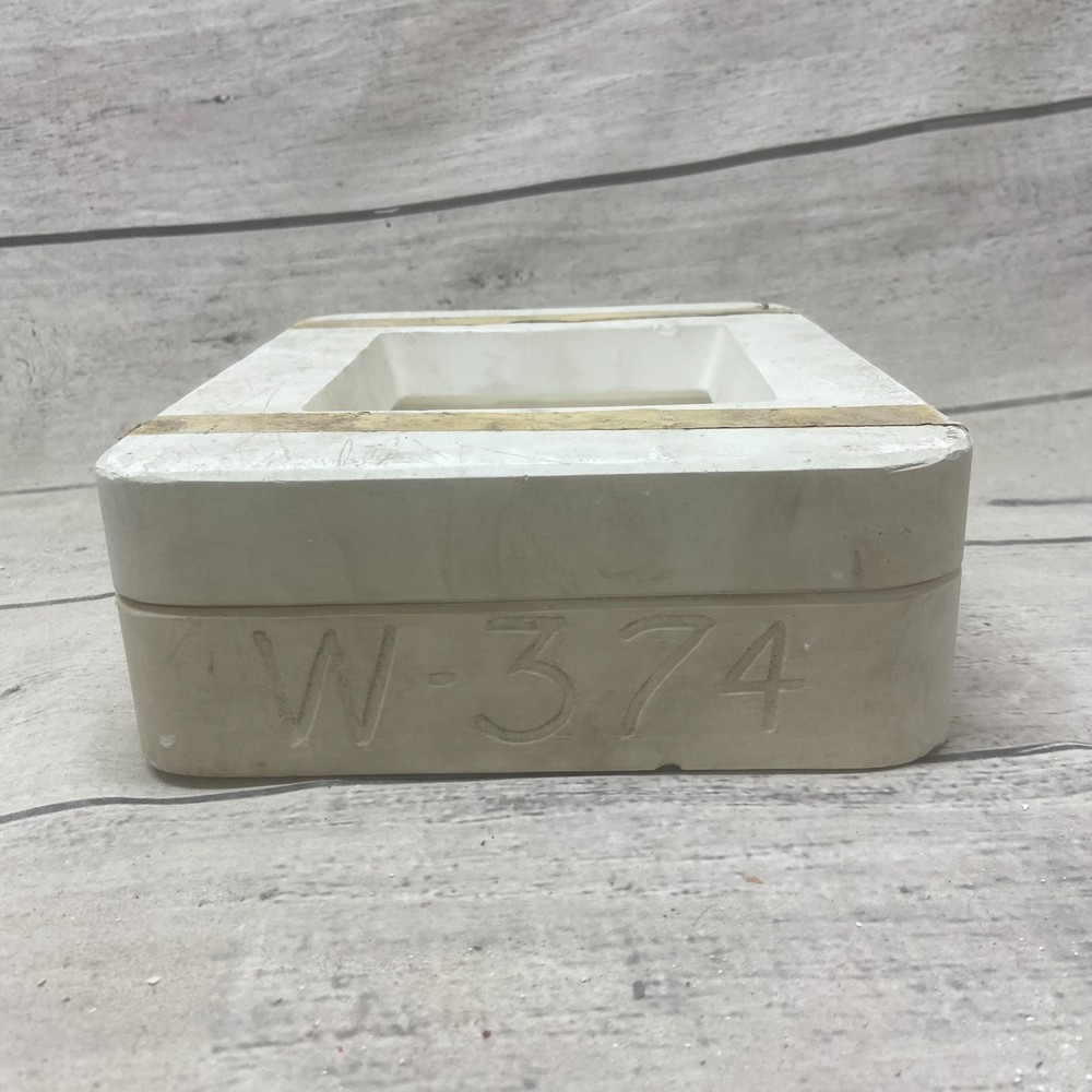Unbranded Ceramic Casting Mold Grape Vine Design Square #W-374