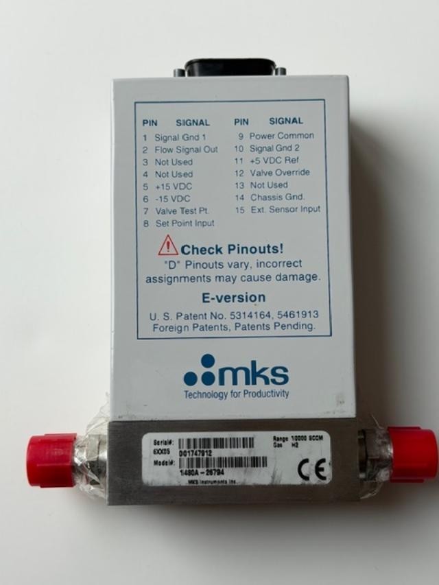 MKS 1480A MASS FLOW CONTROLLER GAS H2 RANGE 10000 SCCM