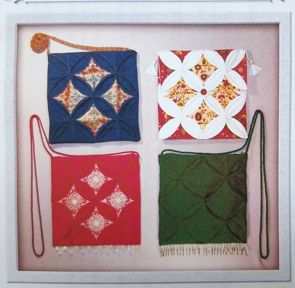 Purse Pattern Cathedral Window Quilting Pattern for Crossbody Bag Sewing Pattern