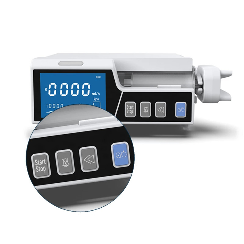4.3 inch Screen Touch Screen Syringe pump Stackable Type Human or Veterinary Use