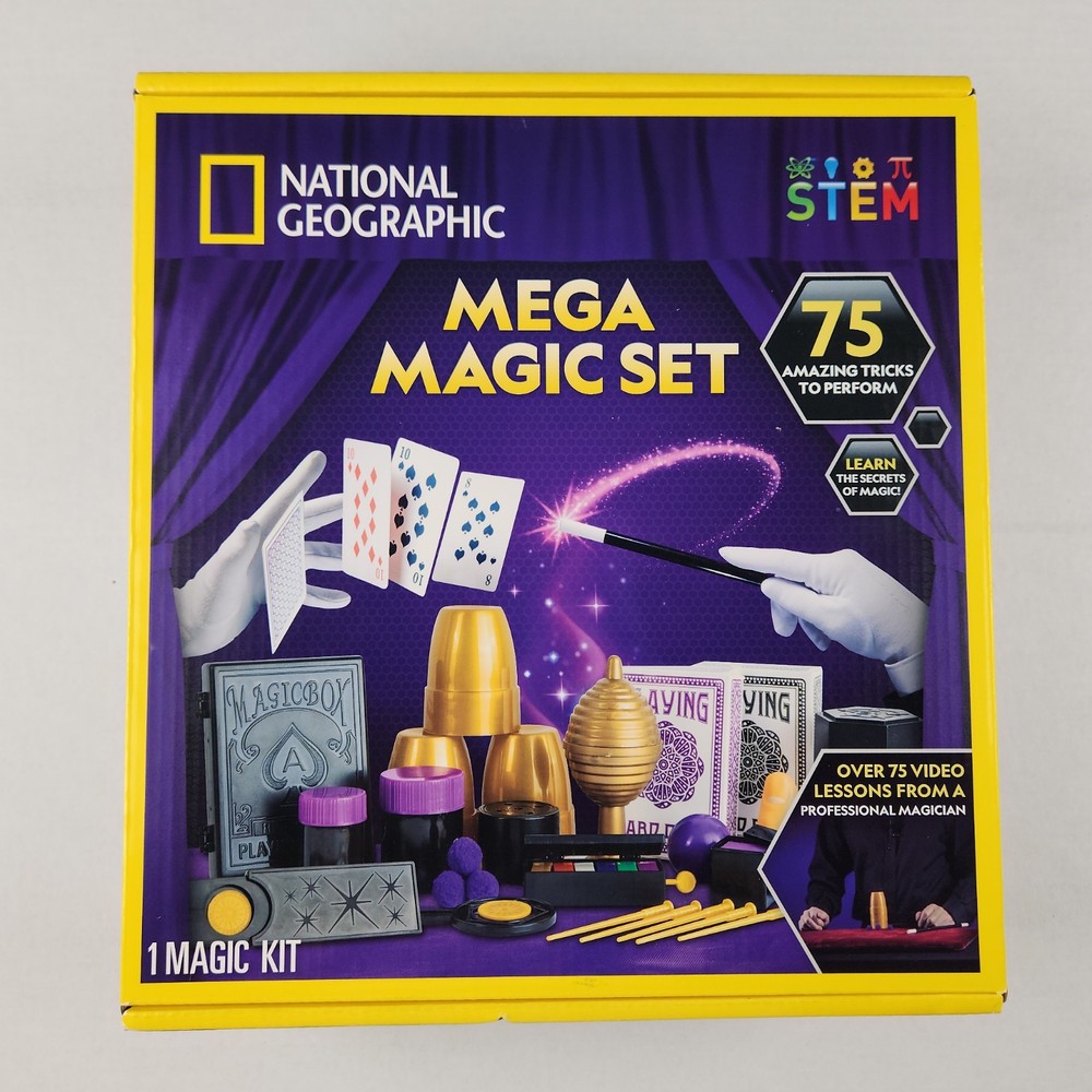 Magic Trick Kit - 75 Magic Tricks to Perform with Step... NATIONAL GEOGRAPHIC