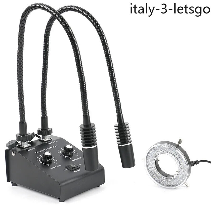 Dual Microscope Light Source Illumination LED Industrial Camera Light Source