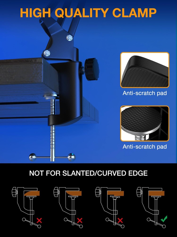 Adjustable Boom Arm for Hyperx Quadcast Microphone, Mic Scissor Stand