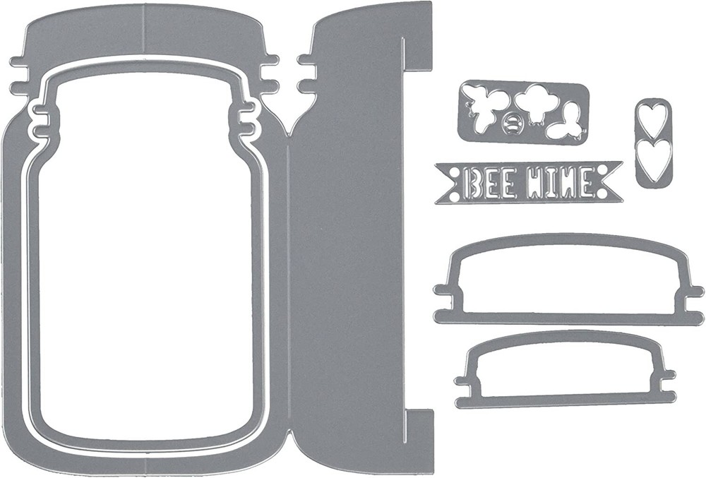 Sizzix Thinlits Jar Fold-a-Long Die Set - New w/out packaging