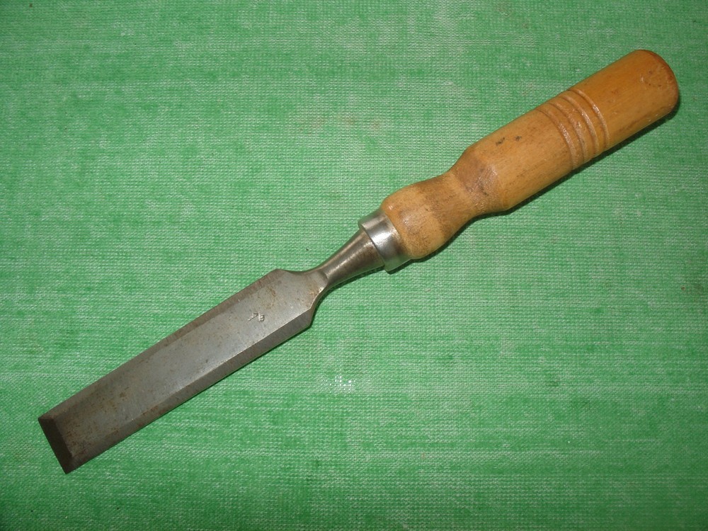 VINTAGE 1" BEVEL EDGE SOCKET CHISEL WOODWORKING TOOL UNBRANDED