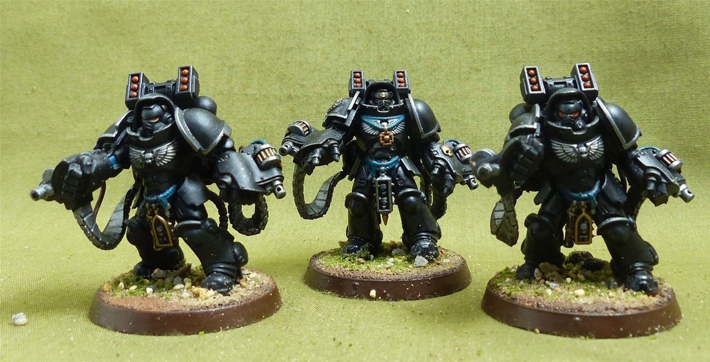 Aggressor Squad painted - Iron Hands - Warhammer 40K #1QS