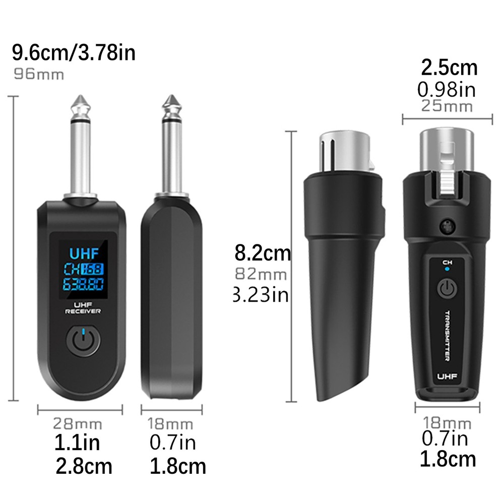 1set Professional XLR Wireless Audio Transmitter&Receiver For Multiple Scenarios
