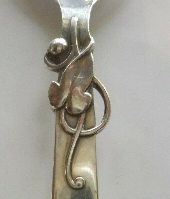 COHR Denmark IVY Sterling Silver 6" Sugar Spoon